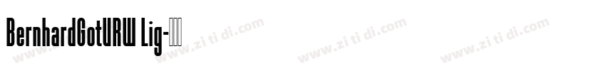 BernhardGotURW Lig字体转换